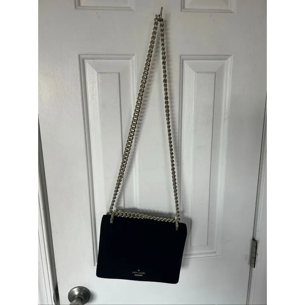 Kate Spade Watson Lane Marci Black velvet like material